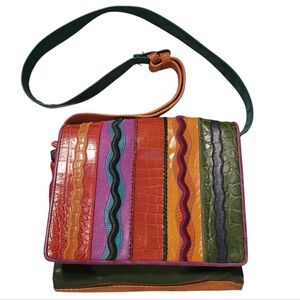 Sharif Multicolor Striped Shoulder Bag